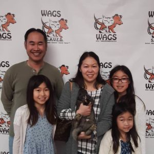great family adopted a pet at WAGS