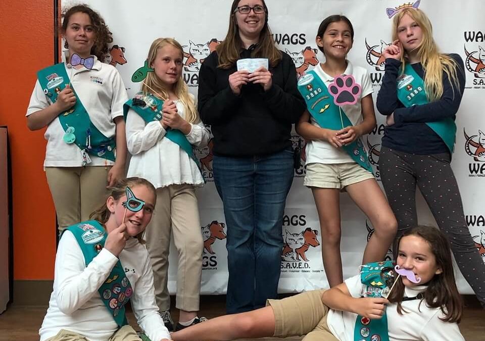 girl scout troop 3380 donated WAGS