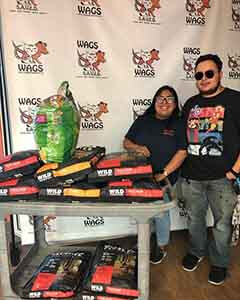 Thankyou for donating dog & cat food WAGS