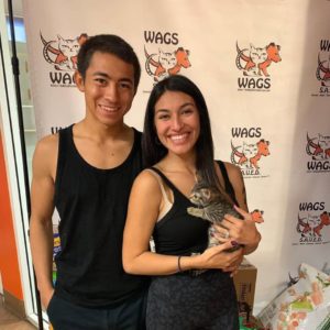 couple enjoy adoption at WAGS