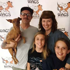 family adopt a dog WAGS