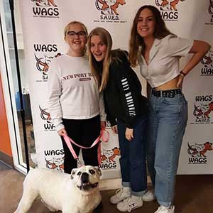 great girls adopt a dog WAGS