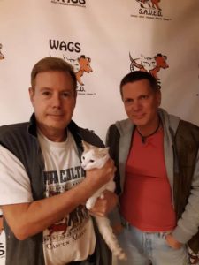 lovely cat adopt by two guy at wags