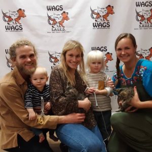happy family adopt a cats at wags