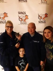 sweet family got a kitten adopted at wags