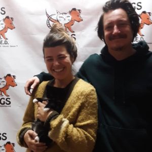 cat person-couple WAGS adoption holiday
