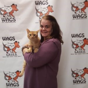WAGS new mom for cat adoption holiday