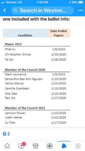 ballot info for candidates