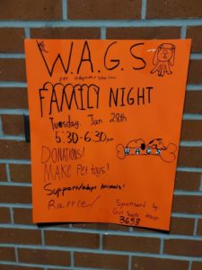 WAGS Family night poster