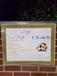 WAGS poster for Family night