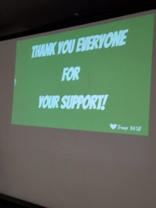 thank you slide from presentation wags troop 3658